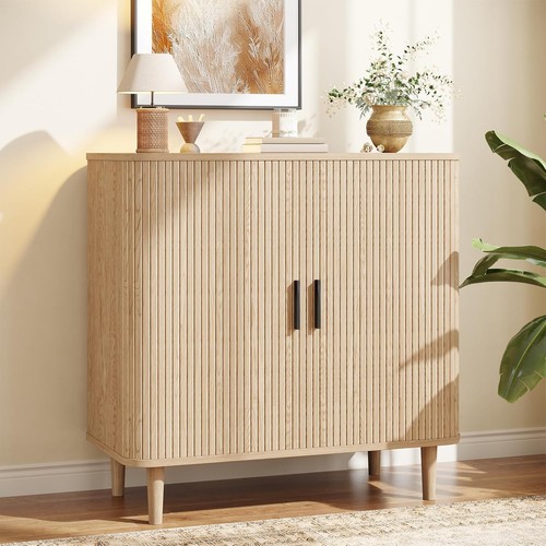 Fluted sideboard buffet - 31.49",